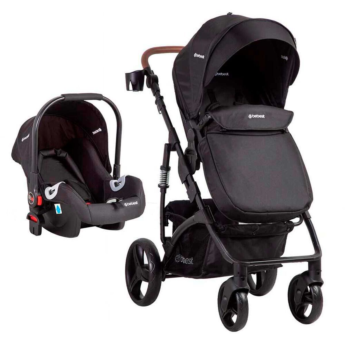 Coche Cuna Travel System Bebe Quest LX Negro Bebesit