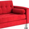Sofá Bodevir Retro Felpa 12 3 Cuerpos Rojo