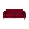 Sof&aacute; Latam Home Salermo Tela Velvet 2 Cuerpos Burdeo