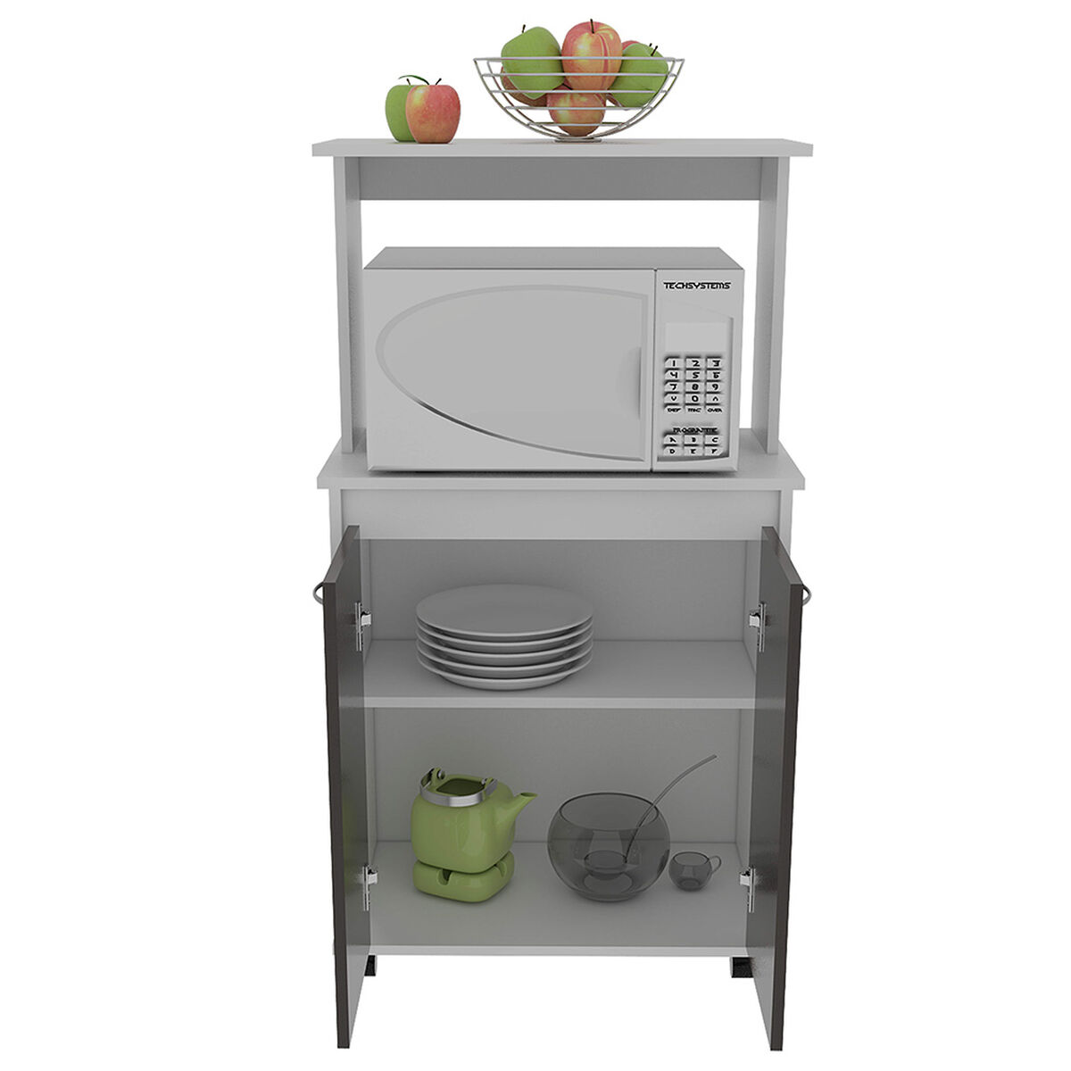 Mueble Microondas TuHome Italia Wengue Blanco