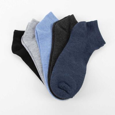 Imagen 2 del producto Pack 5 Calcetines Cortos Hombre Portman Club Azul, Gris, Negro