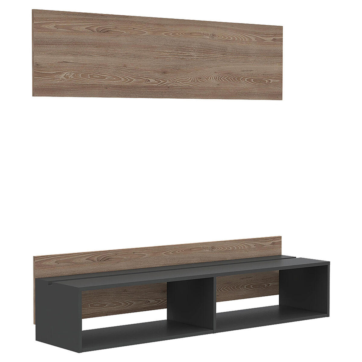 Panel TV TuHome Vassel Miel /Plomo Hasta 60"