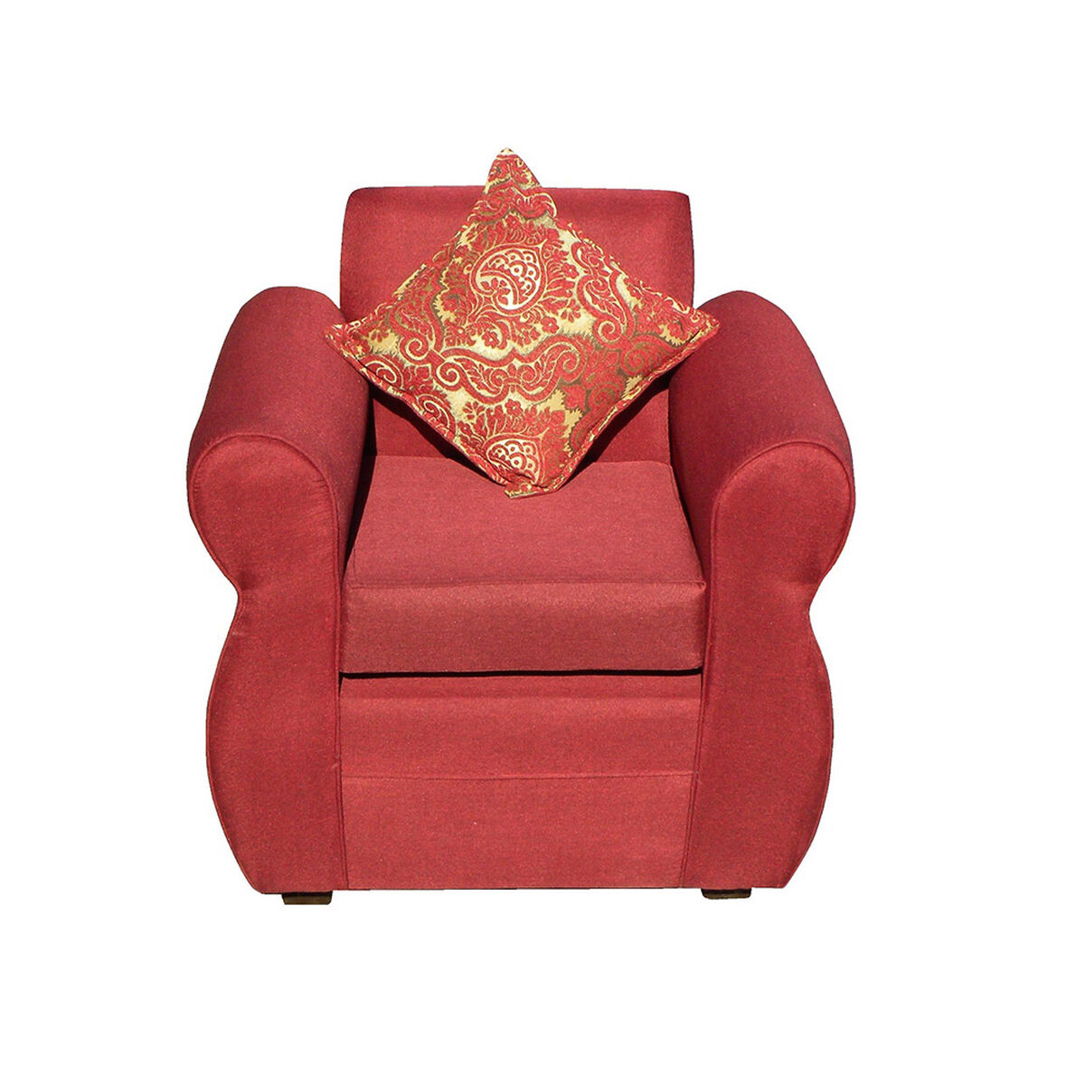 Juego de Living Almore Francia Sof&aacute; 3 Cuerpos + Dos Sillones 1 Cuerpo Rojo