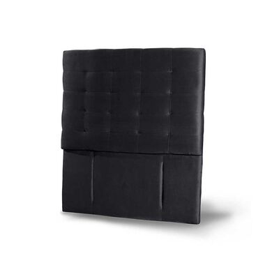 Imagen 2 del producto Respaldo Latam Home 1,5 Plazas Napoles Tela Velvet Negro