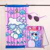 Toalla de Playa Sanrio-Hello Kitty Mar 70x140 cm + Lentes de Sol y Bolso