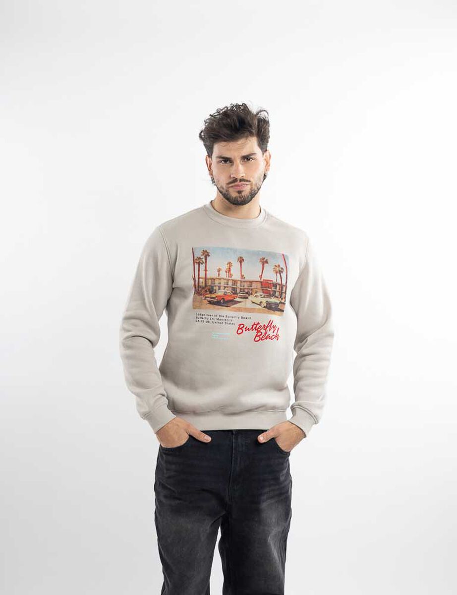 Poler&oacute;n Con Estampado Hombre Cutback