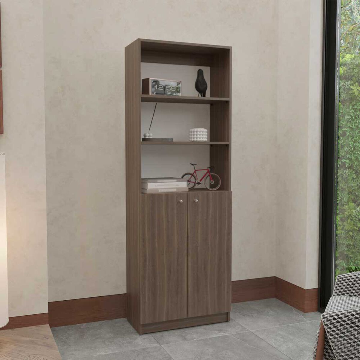 Biblioteca Tuhome Home E Melamina Milan Y Blanco&nbsp;