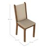 Juego de Comedor Vekkahome Suecia 6 Sillas Beige