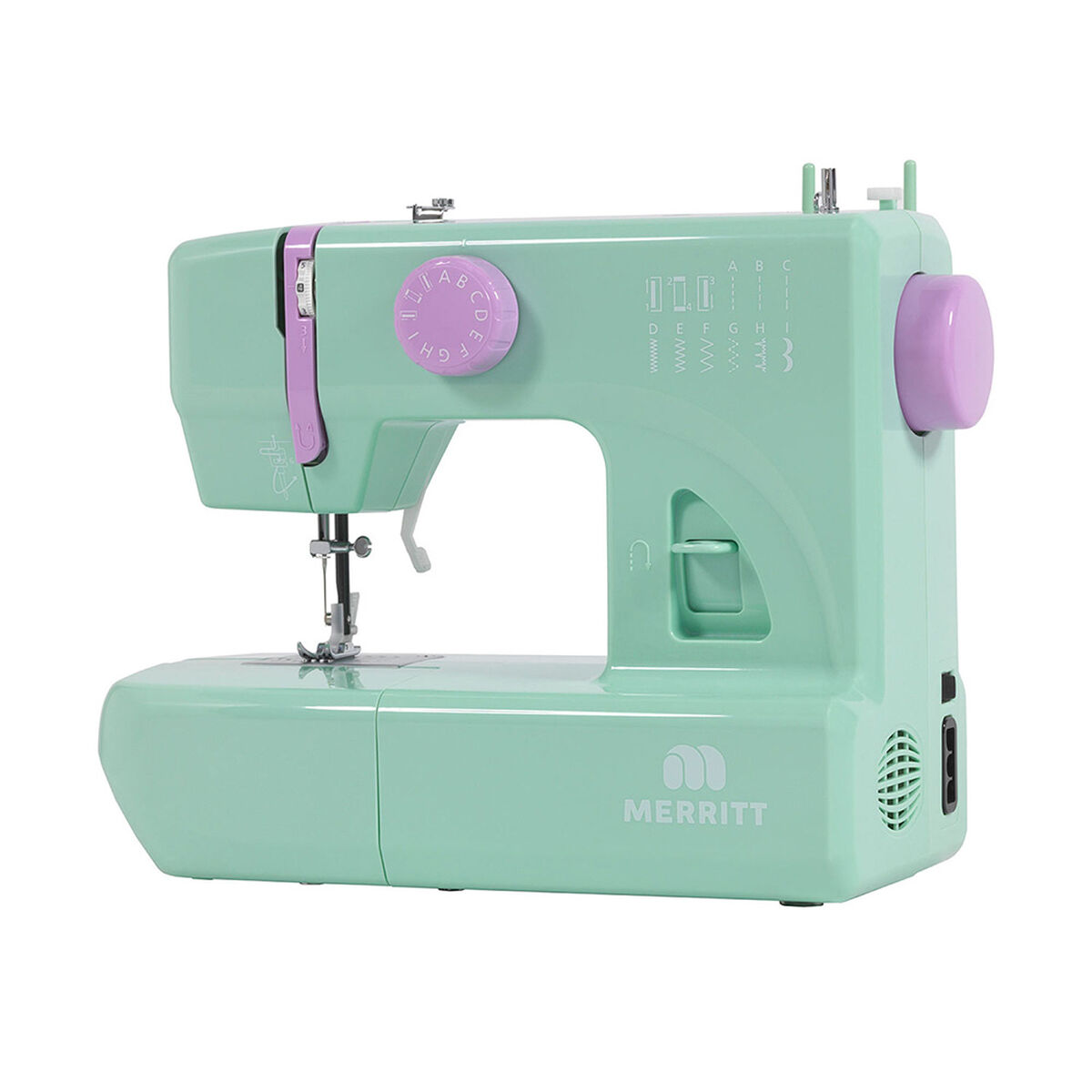 Máquina de Coser Brazo Libre Merritt ME 6 Verde Agua