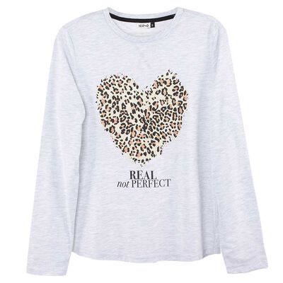 Imagen 1 del producto Polera de Pijama Mujer Icono Gris, Rosado