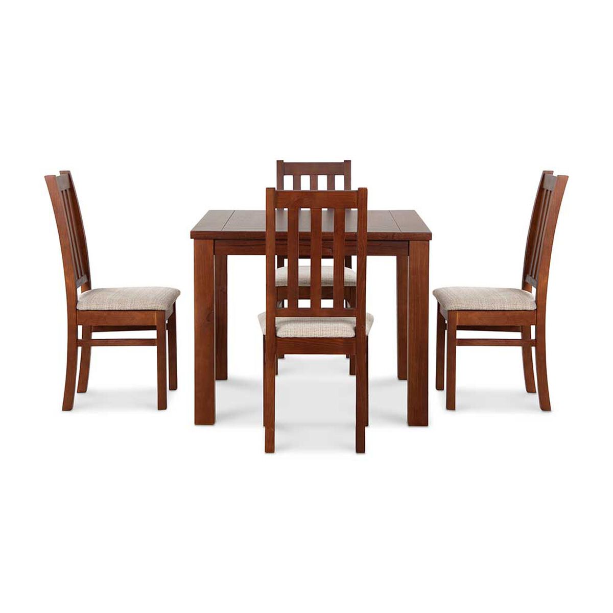 Juego de Comedor CIC Ñuble Caramelo 4 Sillas