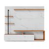 Panel TV Altavision Maragogi Blanco Marmolado y Blanco