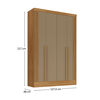 Closet Di Poretti Design New Fiji 3 Cajones 4 Puertas Caf&eacute; Oscuro
