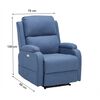 Bergere Reclinable Casanova Power 1 Cuerpo Azul