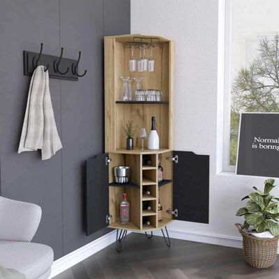 Imagen 2 del producto Bar Esquinero TuHome Audra 2 Puertas Duna Wengue