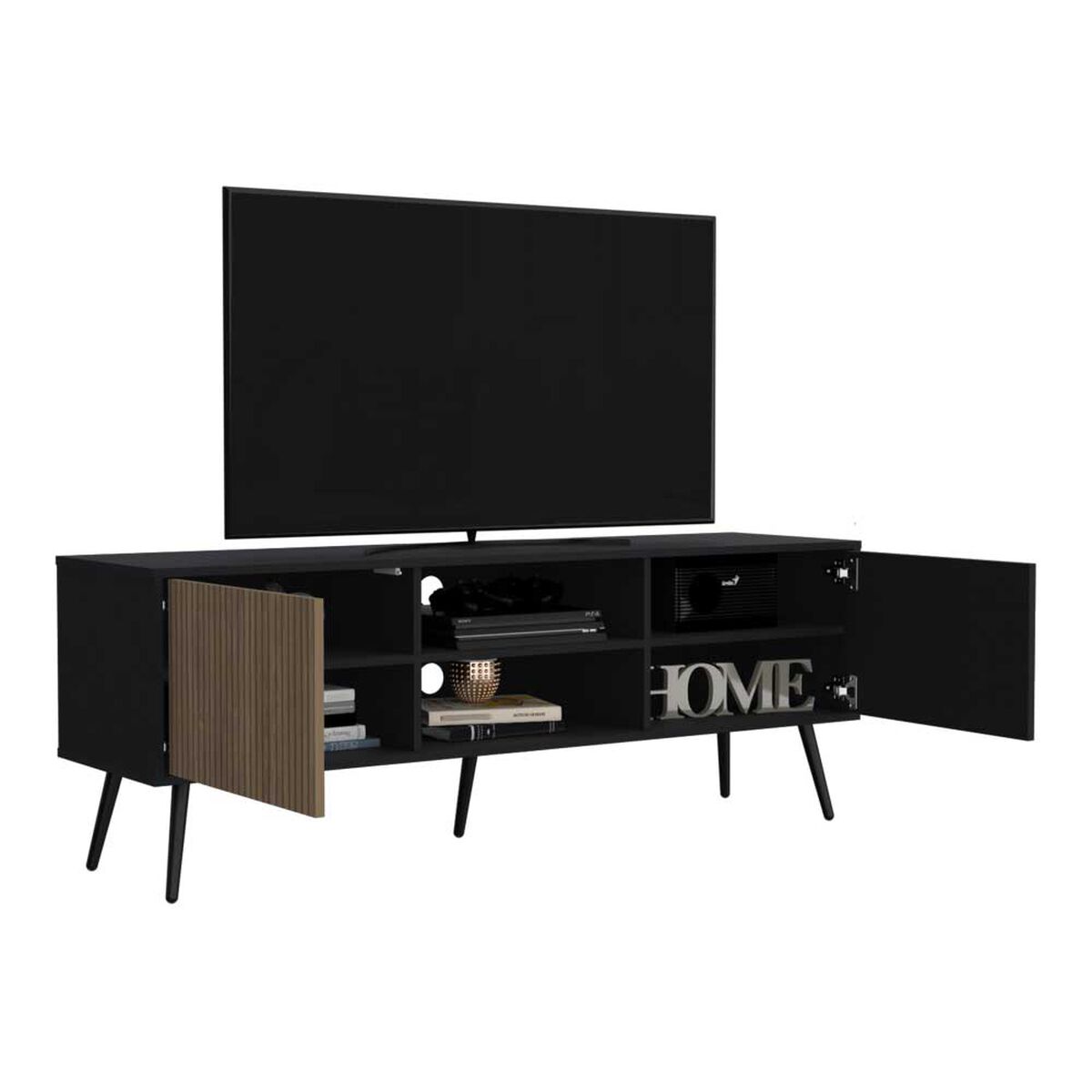 Rack TV TuHome Funes Hasta 59" Wengue