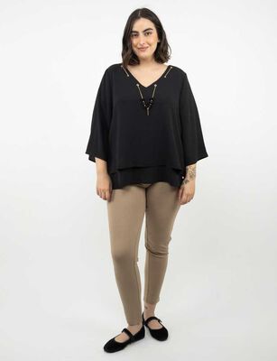 Imagen 2 del producto Blusa Manga 3/4 Mujer Extralindas Negro