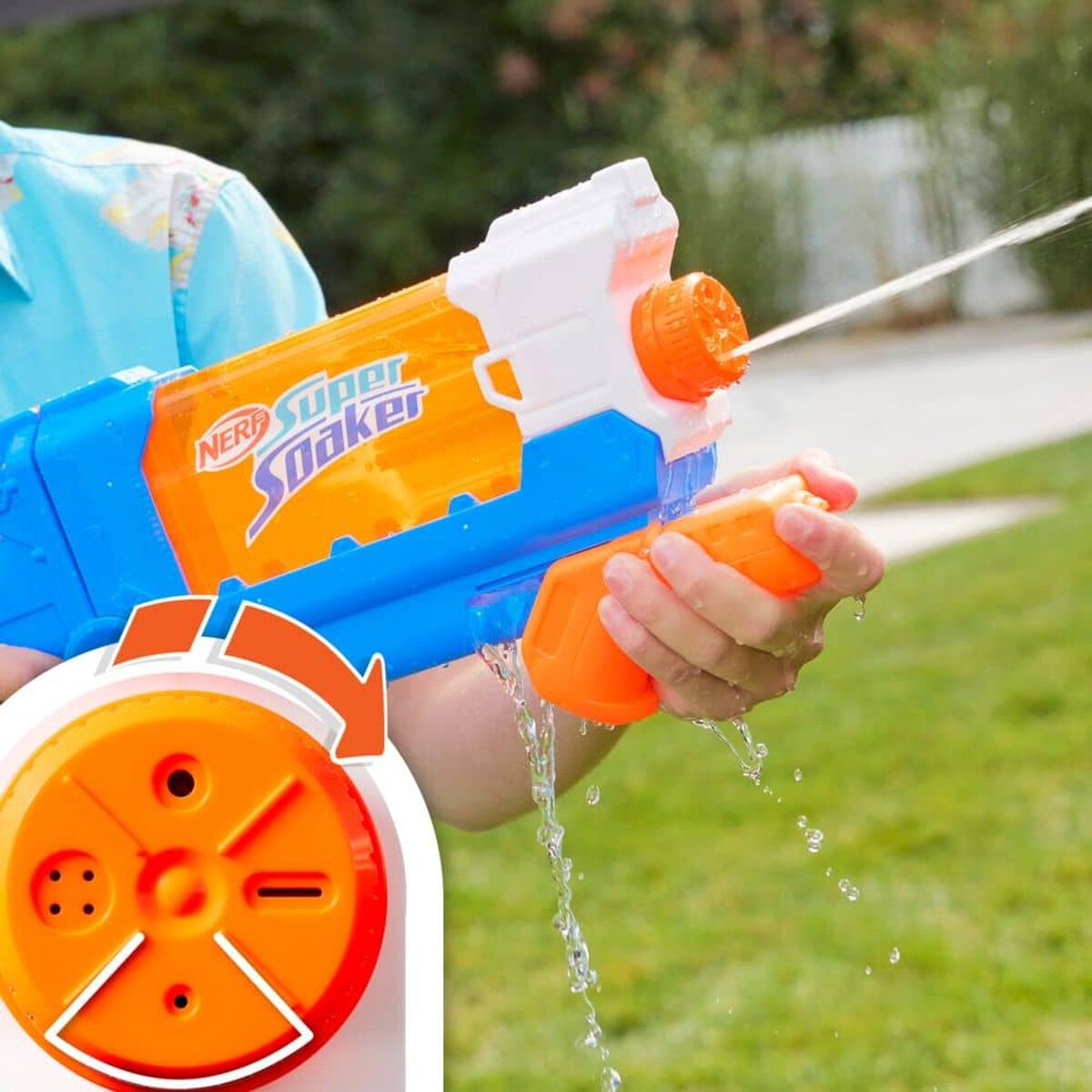 Lanzador de Agua Super Soaker Flip Fill 4 Estilos de Rociado