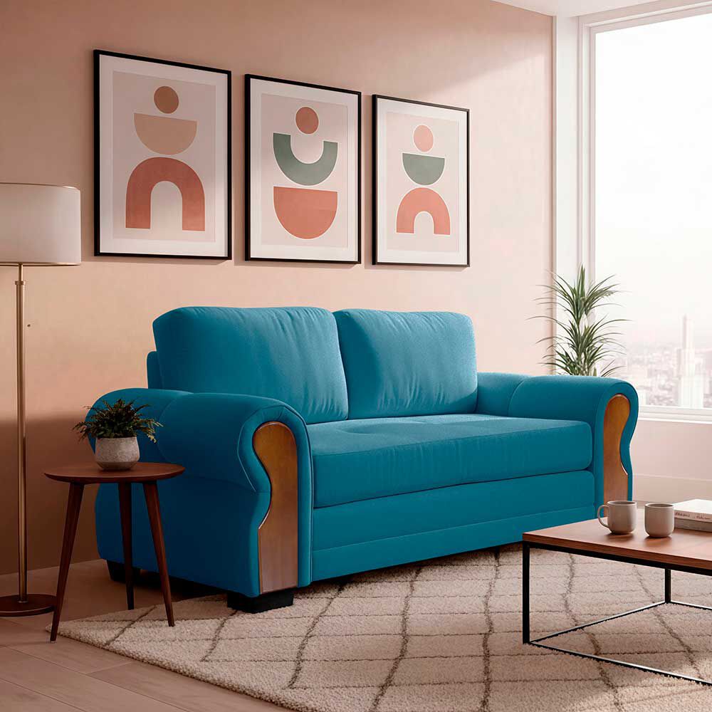 Sofá Living Factory Oregon 2 Cuerpos Beige