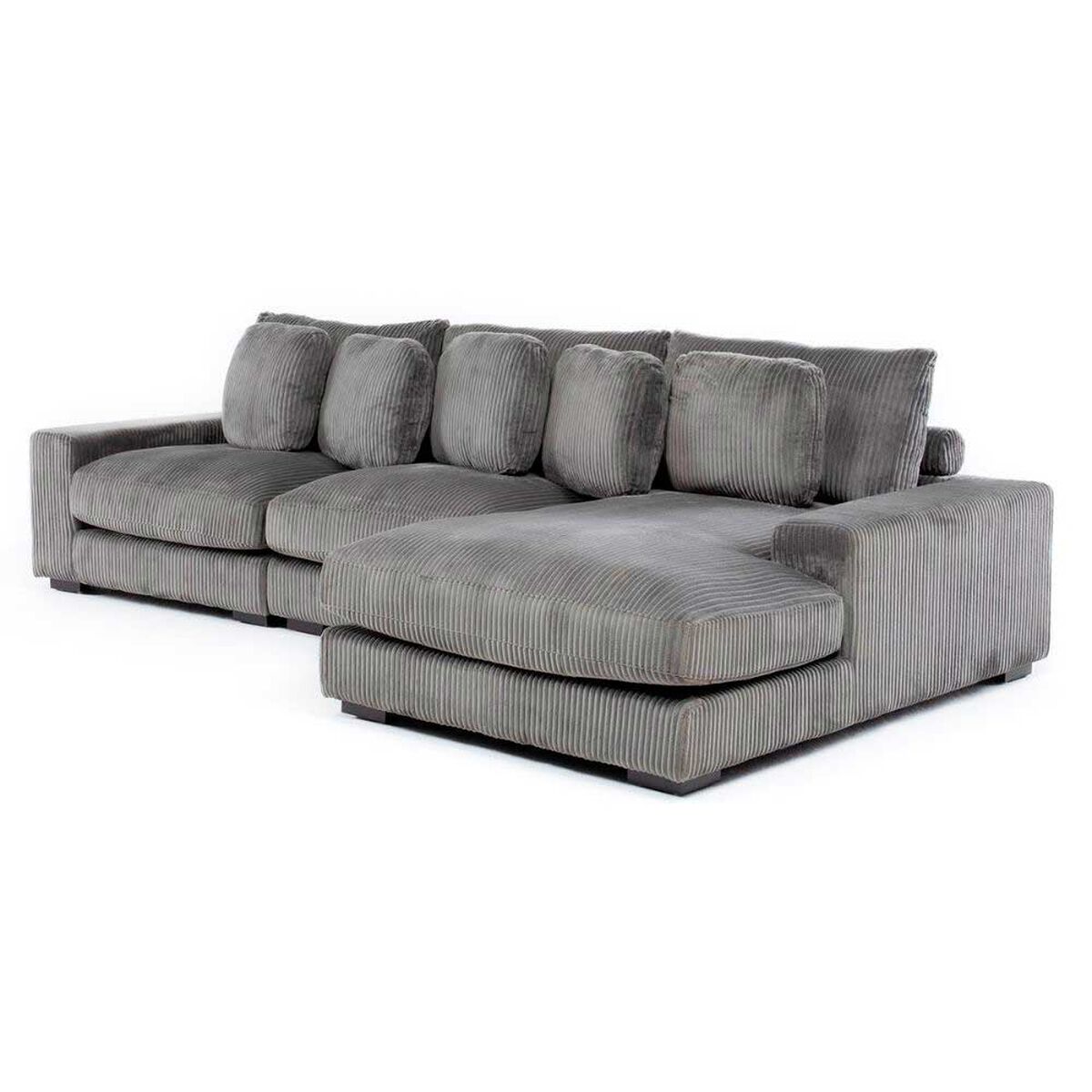 Sofá Seccional Daniels KM991RGR 4 Cuerpos Café