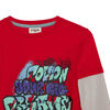 Polera Estampada Manga Larga de Algodón Niño Chess