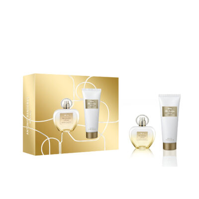 Set Perfume Her Golden Secret EDT 50ML + Body Lotion 75ML Antonio Banderas