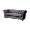 Sof&aacute; Latam Home Florencia 2 Cuerpos Gris Oscuro