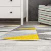 Alfombra  Modalfo Florida Amarilla 160 x 160 cm