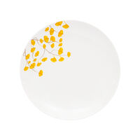 Set Platos Pan Doral Flor 4 Piezas Amarillo