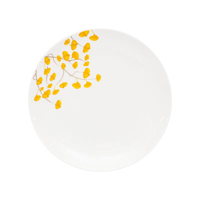 Set Platos Pan Doral Flor 4 Piezas Amarillo