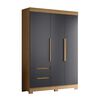Clóset Vekkahome Vivacce 3 Puertas 2 Cajones Negro Café