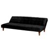 Futón Latam Home Turin Velvet 3 Cuerpos Negro