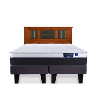 Cama Europea Flex King Nexus Base Dividida + Respaldo Lorraine