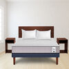 Combo Cama Europea CIC 2 Plazas New Titán + Set Maderas Nogal + Pack 2 Almohadas Imperial Soft