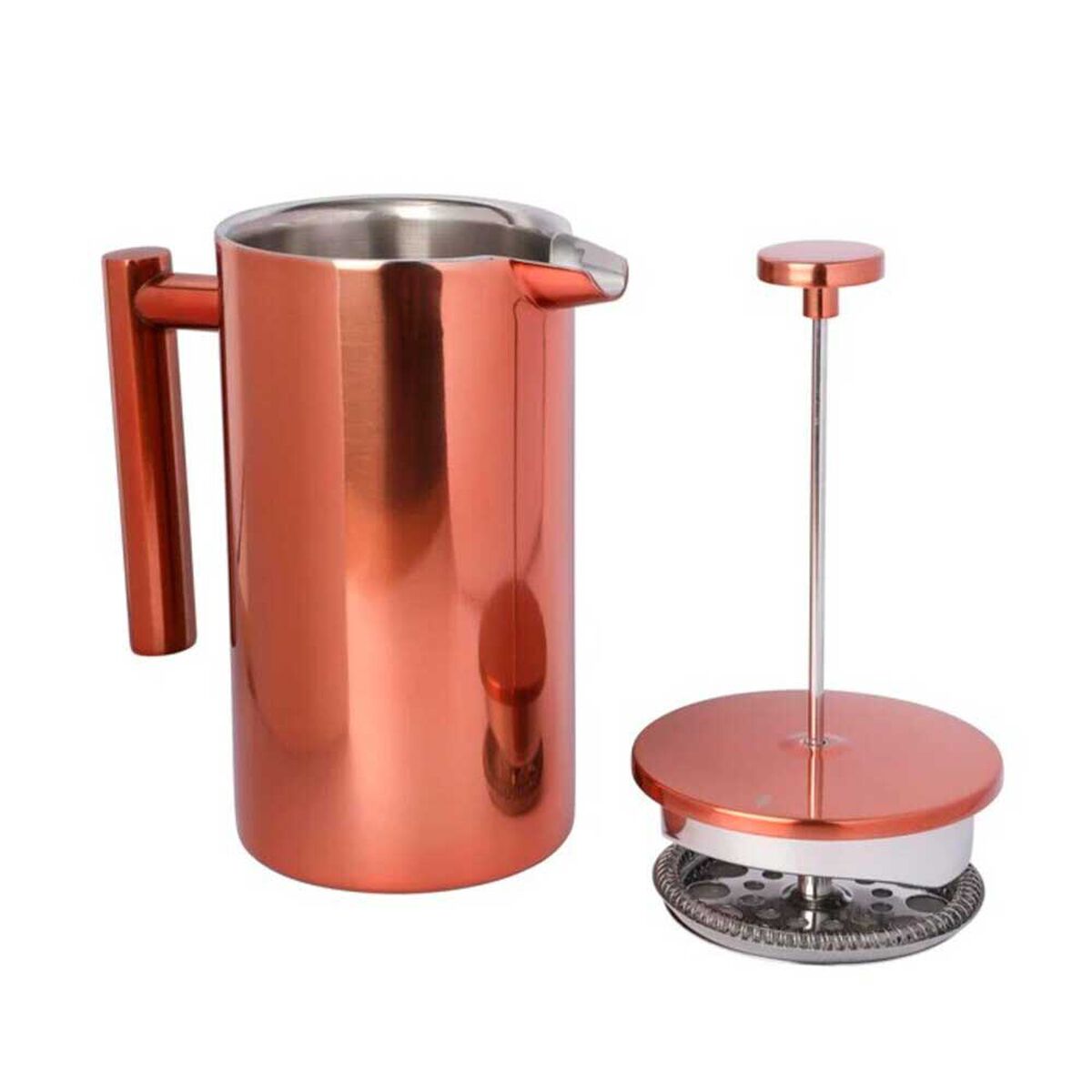 Cafetera Prensa Francesa Simple Cook Bolonia Cobre