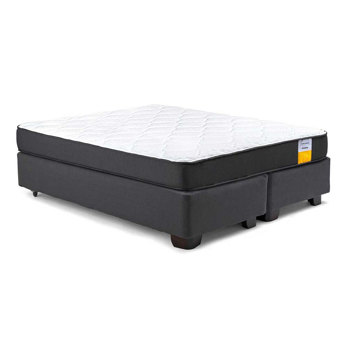 Cama Americana Drimkip Base Dividida 2 Plazas Funcional