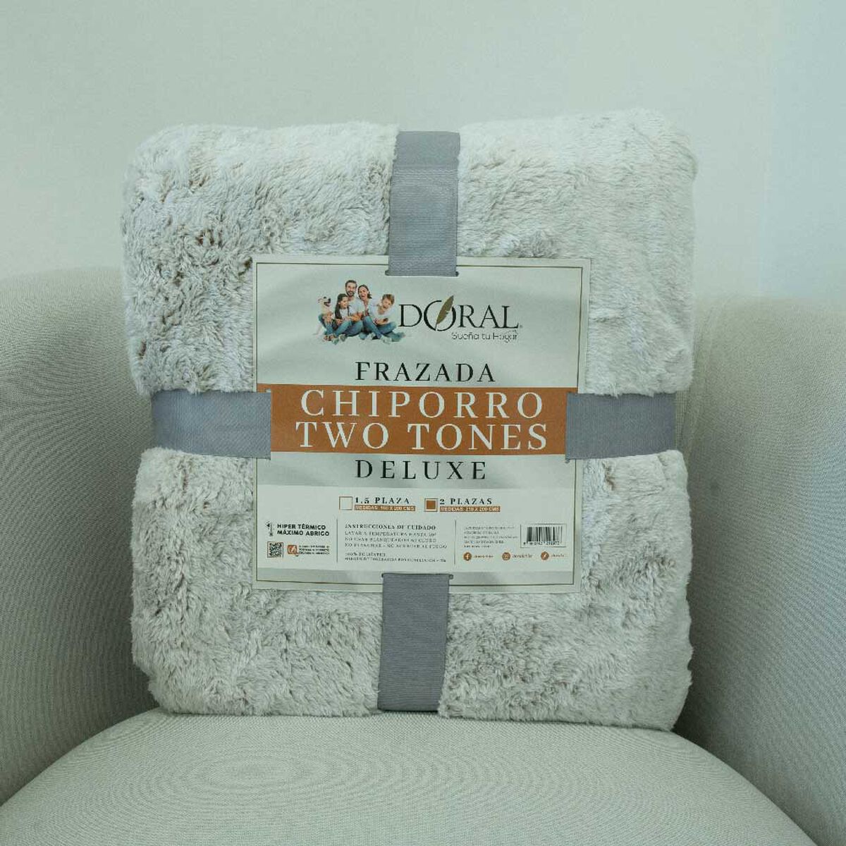 Frazada Doral 2 Plazas Chiporro Two Tones D7
