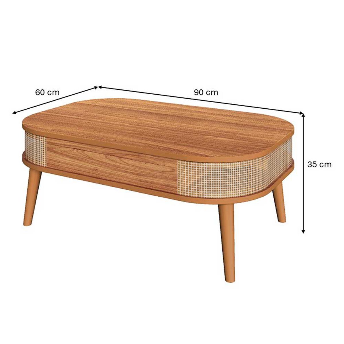 Mesa de Centro Roca Alturas Canela
