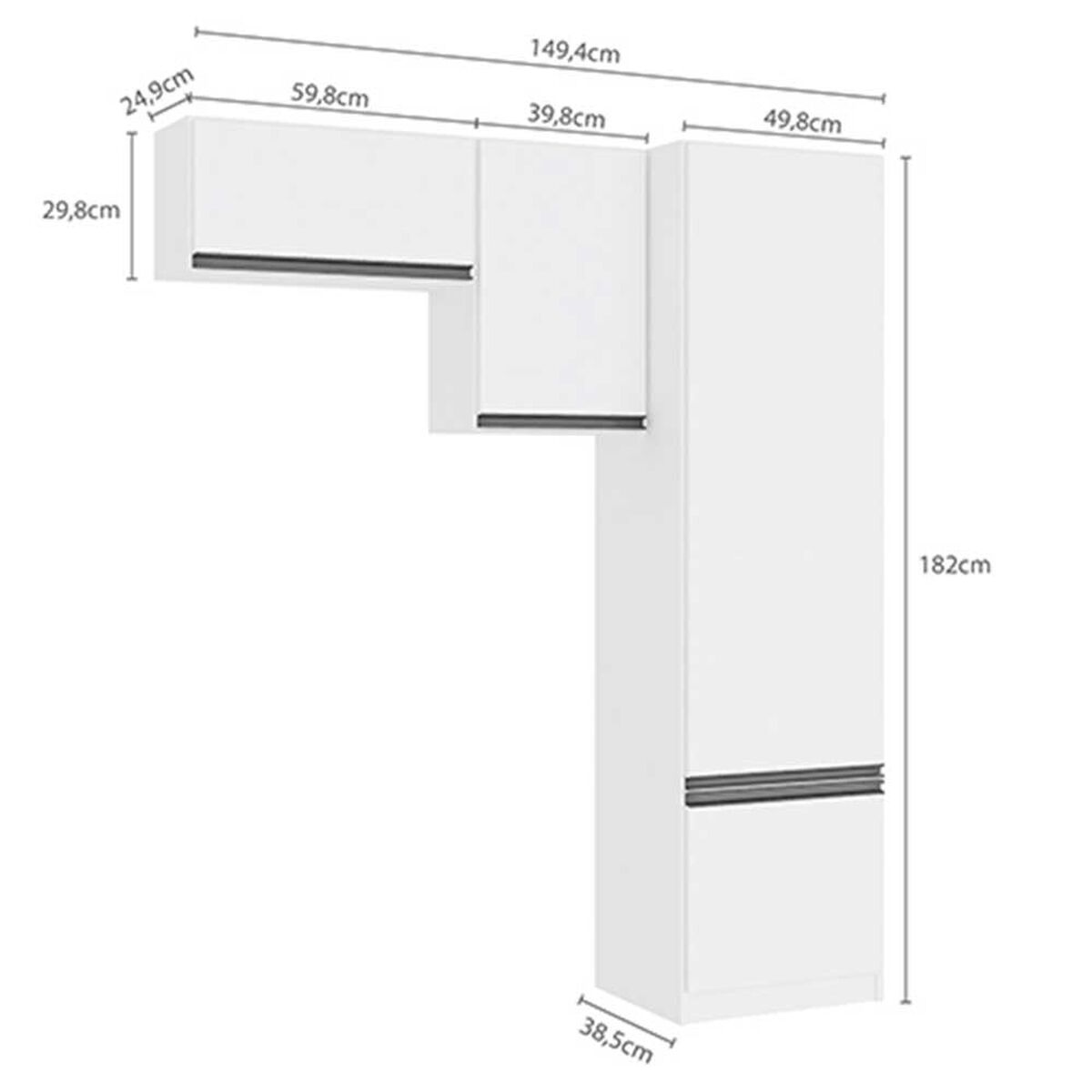 Mueble Organizador de Logia Vekkahome Blanco