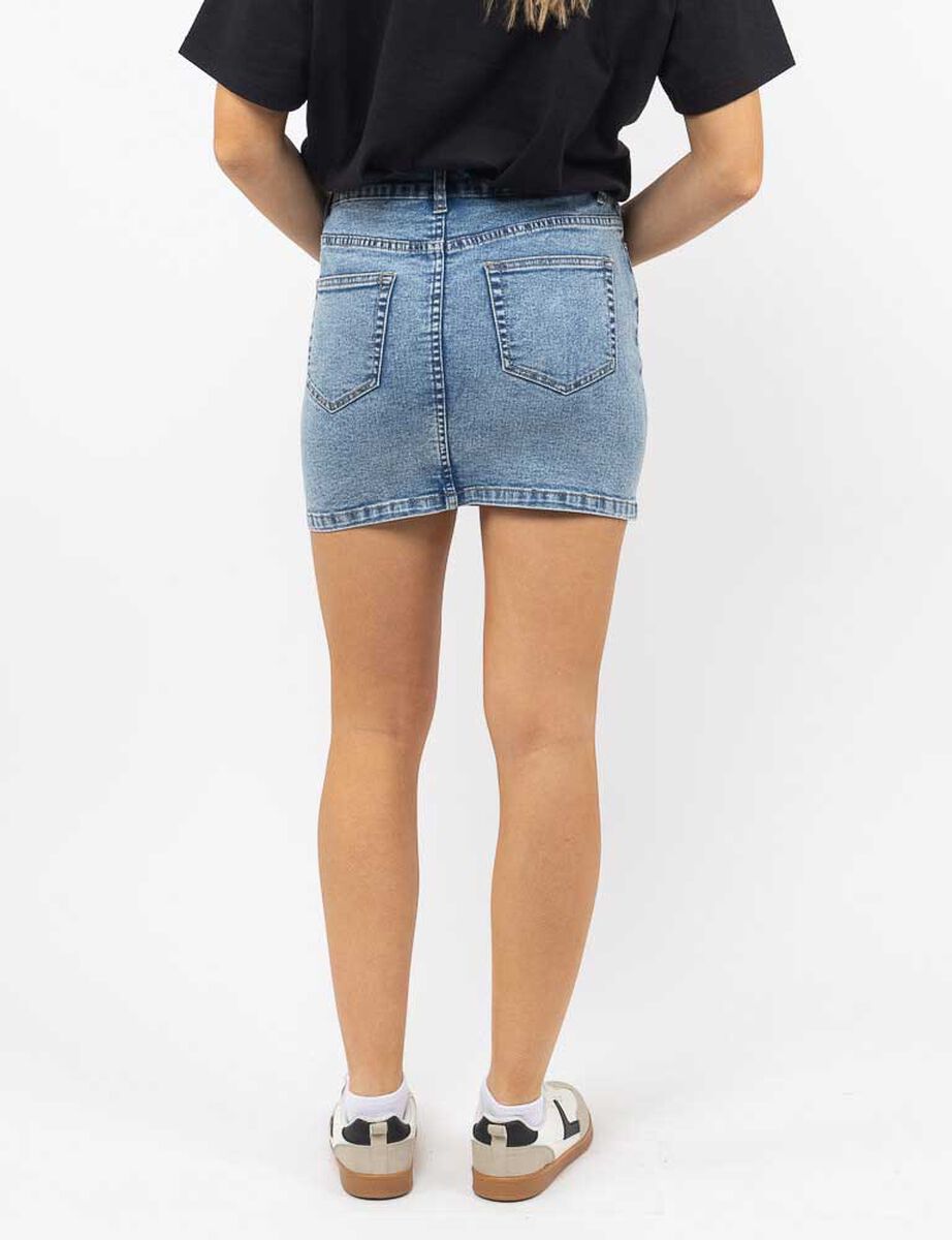 Falda Mini Denim Mujer Icono