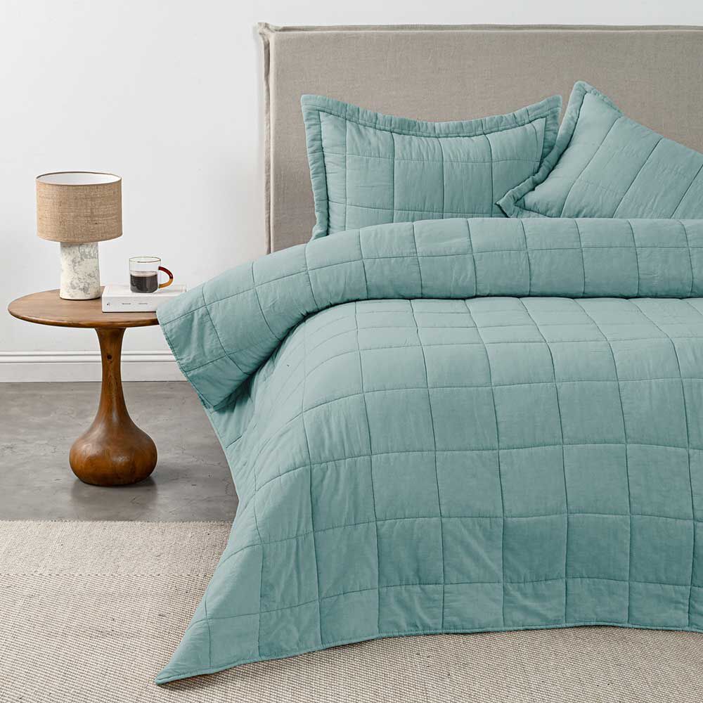 Quilt Cannon Súper King Block Sage