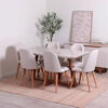 Juego de Comedor Decocasa Bennet 6 Sillas Beige