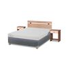 Cama Americana CIC Base Dividida 2 Plazas Excellence Plus + Respaldo + 2 Veladores