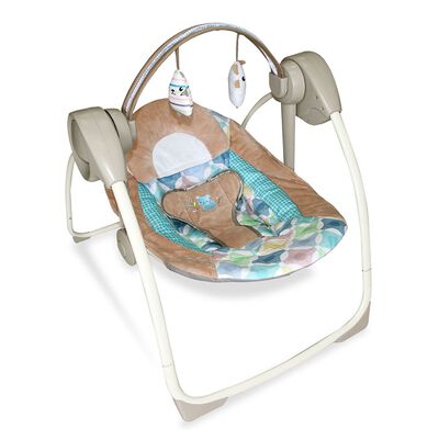 Silla Nido Mecedora Musical Gris