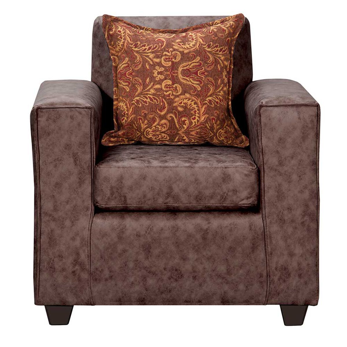 Juego de Living Black Factory Ezeiza Sof&aacute; 3 Cuerpos + Sof&aacute; 2 Cuerpos + Sill&oacute;n 1 Cuerpo Chocolate