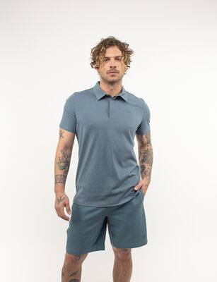 Imagen 1 del producto Polera Piqué Hombre Zibel Azul-Piedr, Blanco, Negro, Verde