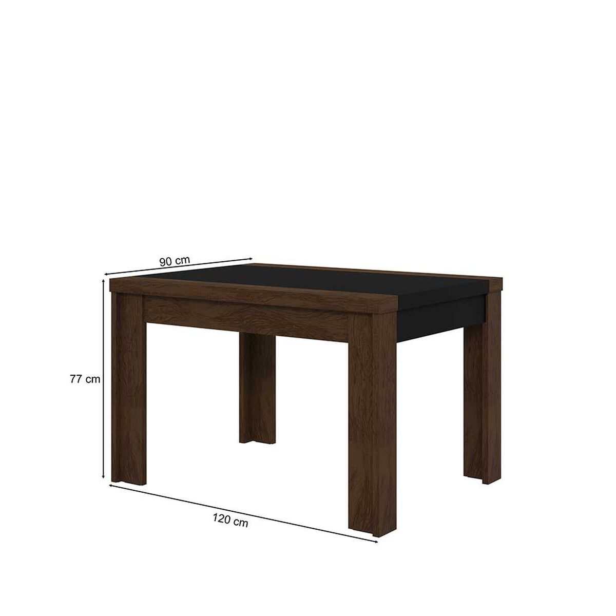 Juego de Comedor Decocasa Lorenzi 4 Sillas Café