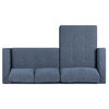Sofá Seccional Izquierdo Rosen Copeland 3 Cuerpos Indigo