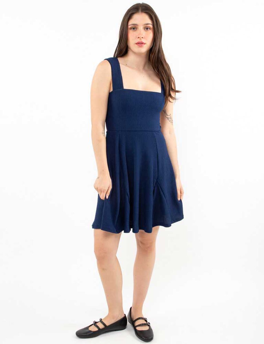 Vestido Corto Sin Mangas Mujer Icono