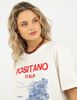 Polera Con Estampado Manga Corta Mujer Icono